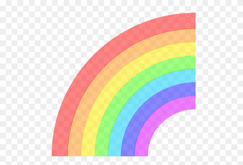 512x512 Rainbow Emoji For Facebook, Email Sms Id - Rainbow Emoji PNG
