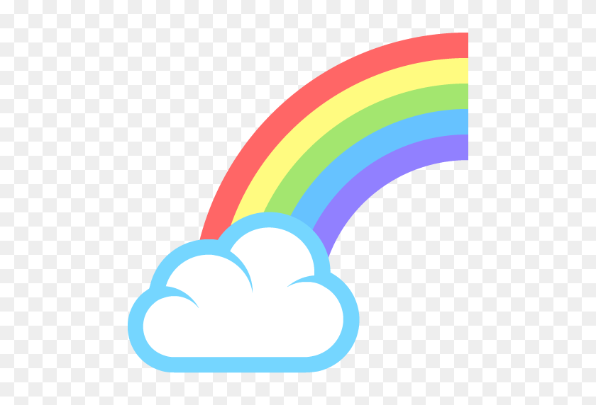 512x512 Rainbow Emoji For Facebook, Email Sms Id - Rainbow Emoji Png