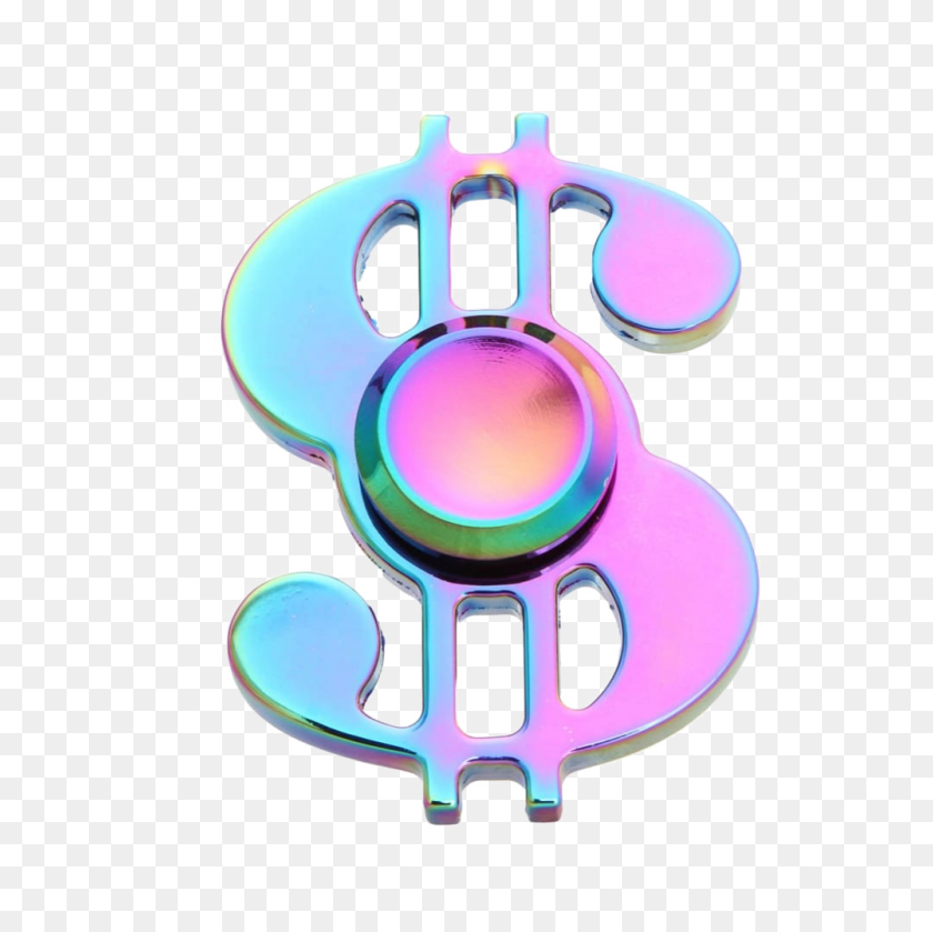 1000x1000 Rainbow Fidget Spinner Png Transparent Image - Spinner PNG