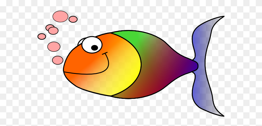 600x344 Rainbow Fish Clipart - Fried Fish Clipart