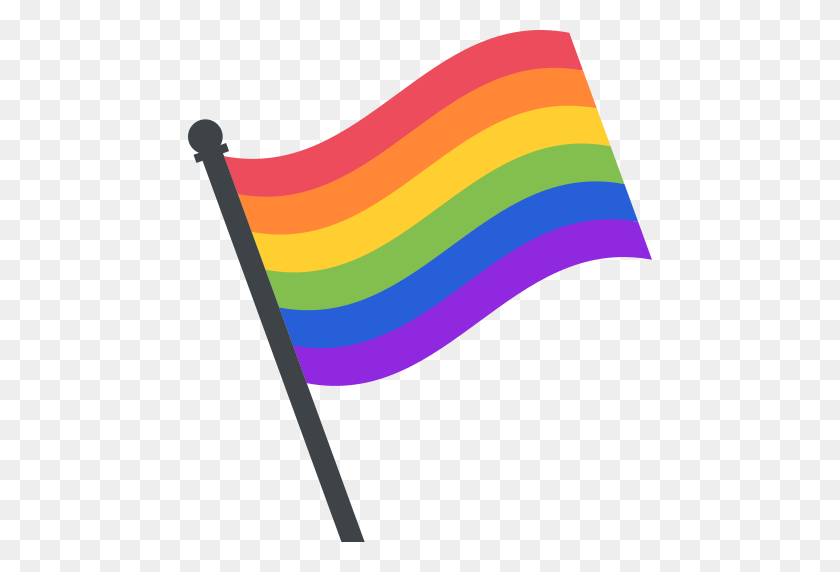 512x512 Rainbow Flag - Rainbow Emoji PNG
