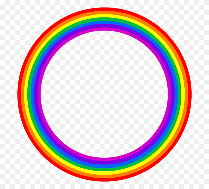 700x700 Rainbow Full Circle Clip Art - Full Clipart