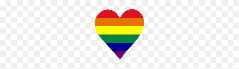 181x182 Rainbow Heart - Rainbow Flag PNG