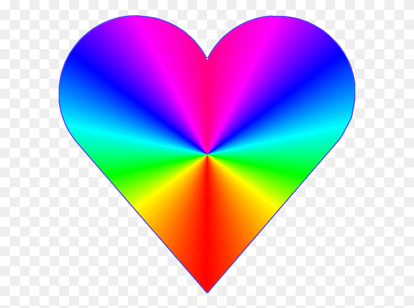 603x565 Rainbow Heart Clip Art Clipart Free Download - Different Clipart