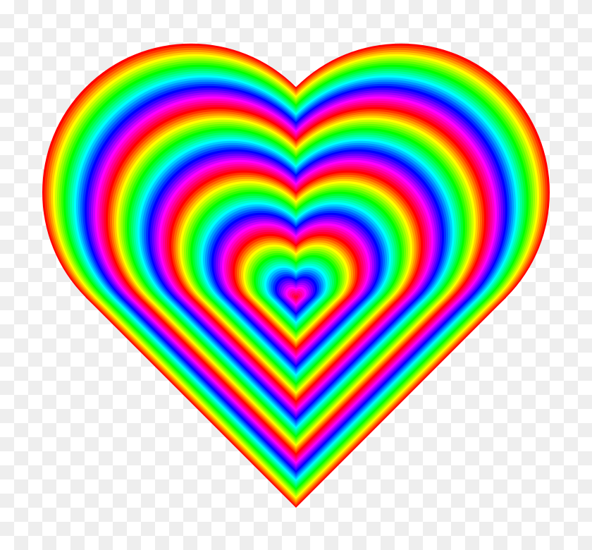 720x720 Rainbow Heart Clip Art Free Cliparts - Rainbow Heart Clipart