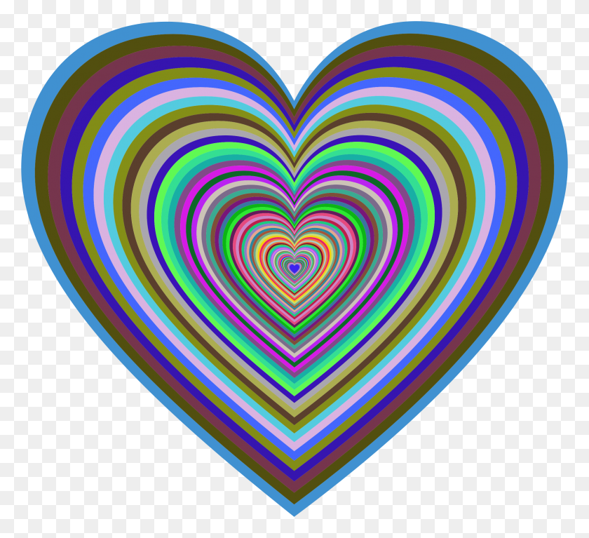 2320x2104 Rainbow Heart Clip Art Image Information - Rainbow Heart Clipart