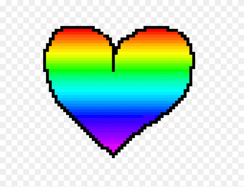 790x590 Rainbow Heart Thing Pixel Art Maker - Rainbow Heart PNG
