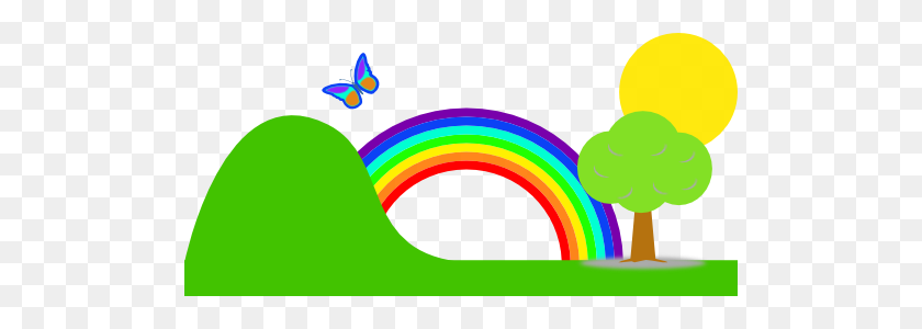 504x240 Rainbow Images Clip Art Look At Rainbow Images Clip Art Clip Art - Rainbow With Clouds Clipart
