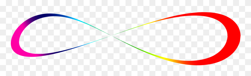 1920x487 Rainbow Infinity Loop Transparent Png Image - Rainbow Transparent PNG