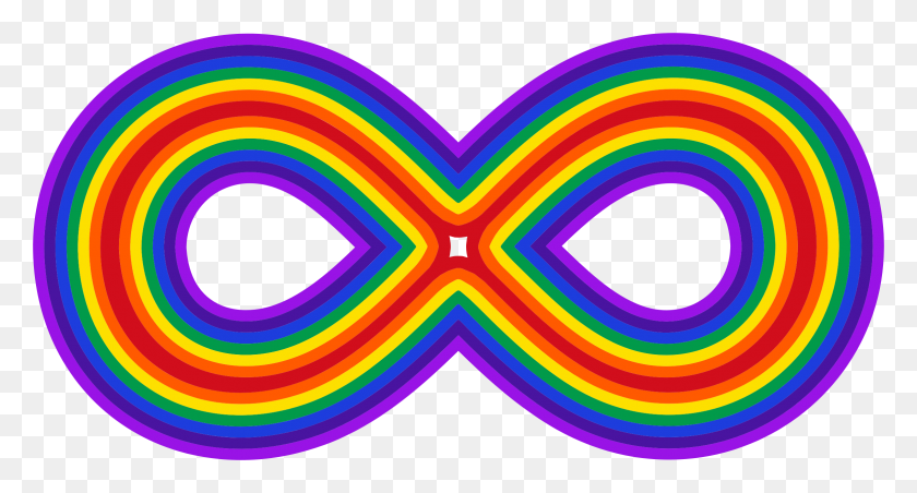 2330x1172 Rainbow Infinity Symbol Icons Png - Infinity Symbol PNG