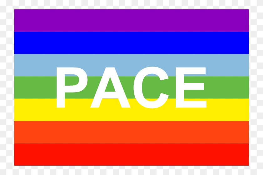 750x500 Rainbow Pace Flag - Pride Flag PNG