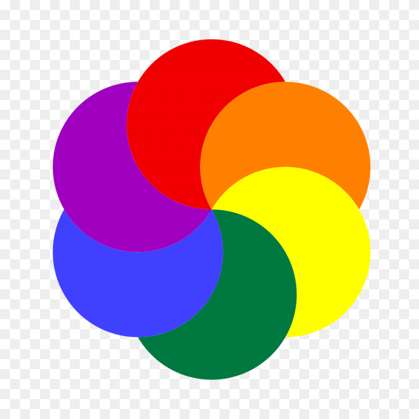 900x900 Rainbow Partial Moons Png Clip Arts For Web - Rainbow PNG