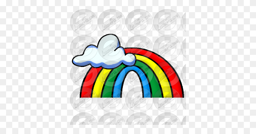 380x380 Rainbow Picture For Classroom Therapy Use - Rainbow Images Clip Art