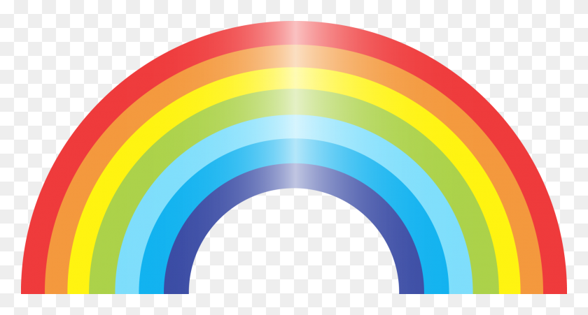 2000x1004 Rainbow Png Clipart Web Icons Png - Rainbow Background PNG