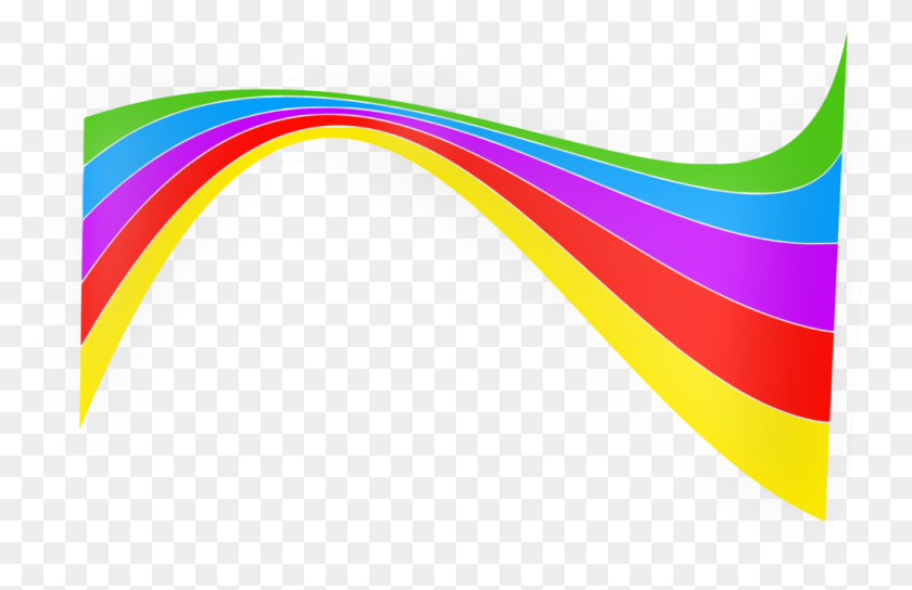 1024x636 Rainbow Png Free Download - Rainbow Line PNG