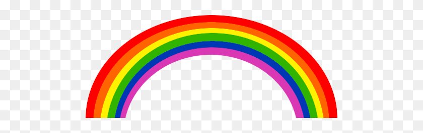 500x205 Rainbow Png Pic Png Arts - Rainbow PNG