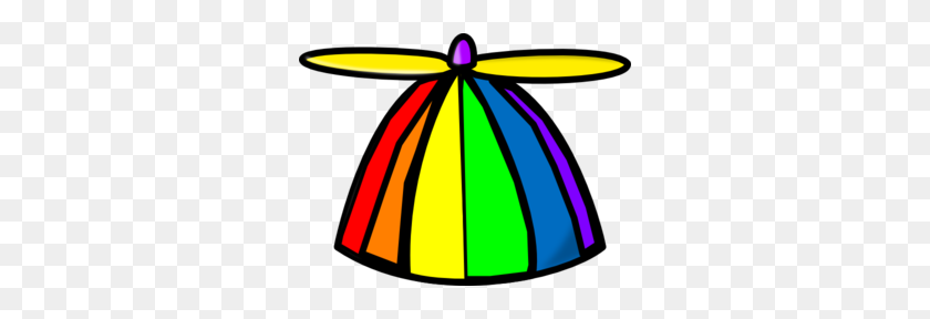 300x228 Rainbow Propellor Hat Clip Art - Wacky Wednesday Clipart