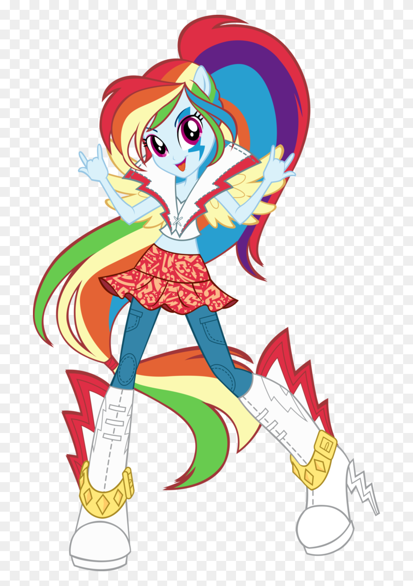 706x1131 Rainbow Rocks Rainbow Dash Vector De My Little Pony Rainbow - Eg2 Imágenes Png