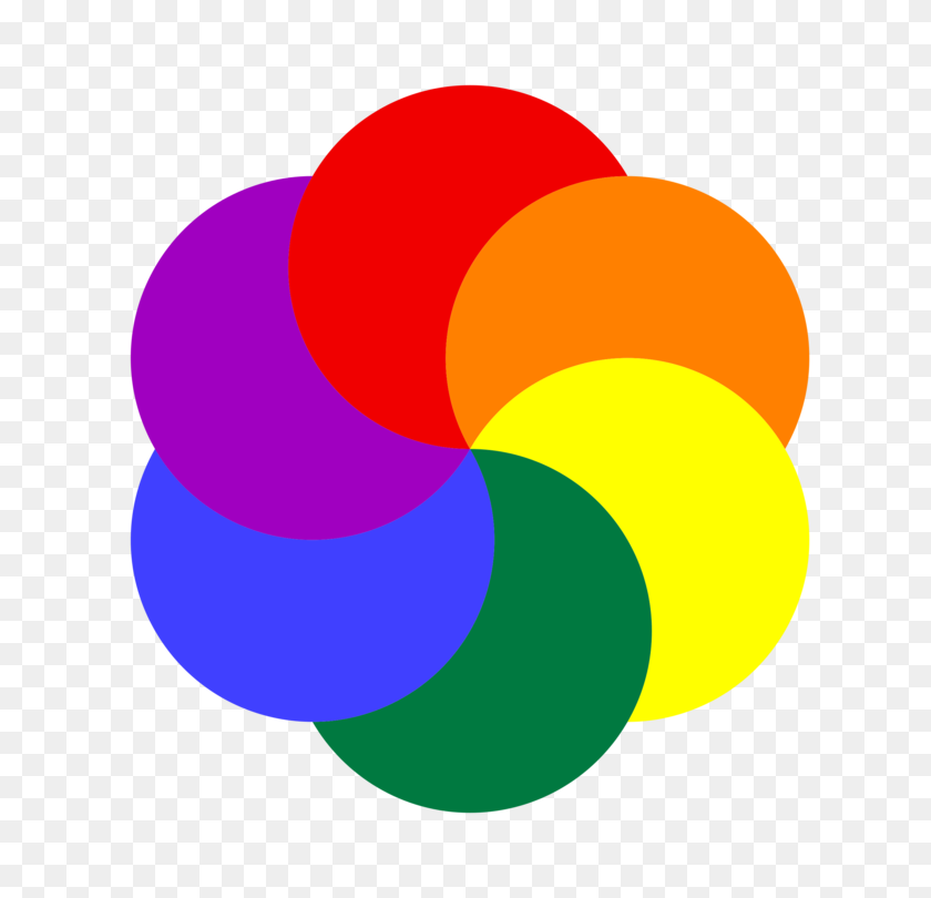 750x750 Rainbow Semicircle Color Polygon - Color Orange Clipart