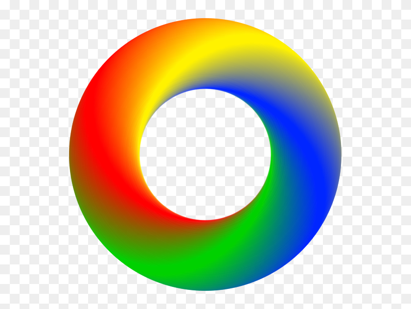 574x571 Rainbow Torus - Rainbow Circle PNG
