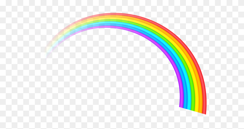600x383 Rainbow Transparent Clipart Picture Rainbows Rainbow, Clip Art - Rainbow Background PNG