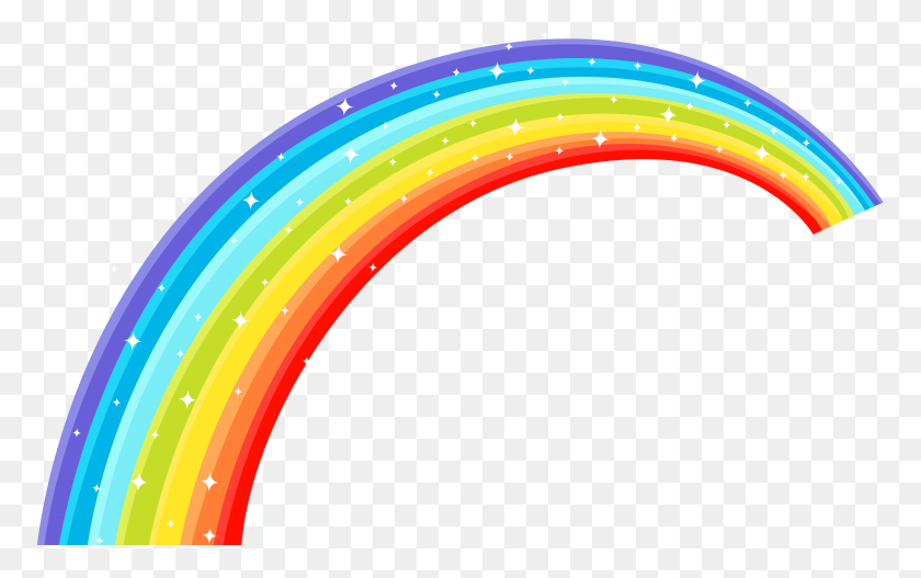8000x4794 Rainbow Transparent Png Clip - Rainbow Background PNG