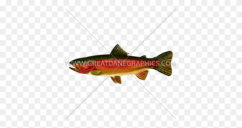 385x385 Rainbow Trout Side Production Ready Artwork For T Shirt Printing - Trout PNG