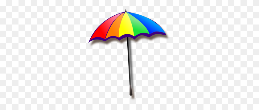 267x299 Rainbow Umbrella Clip Art - Rainbow Clipart Image