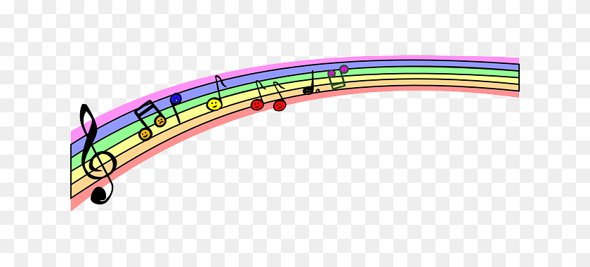 640x320 Rainbows - Choir Singing Clipart