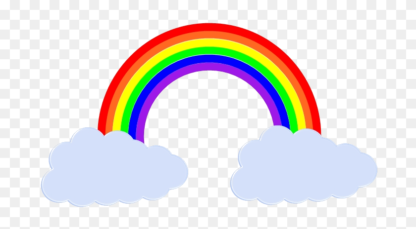 692x404 Rainbows Rainbow, Baby - Clouds Background Clipart