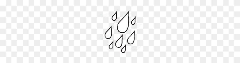 160x160 Клипарт Raindrop Black And White Скачать Бесплатно - Клипарт Rain Drop