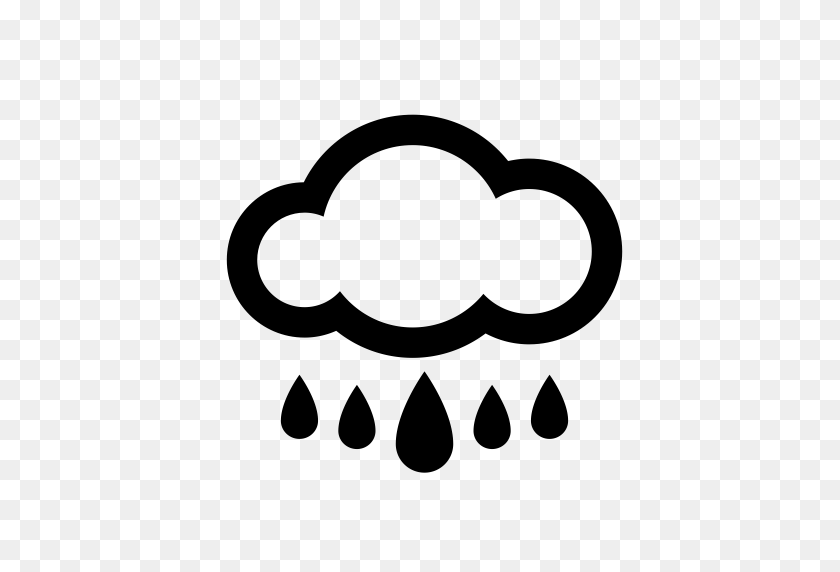 512x512 Raindrop, Weather, Ran With Png And Vector Format For Free - Raindrop Clipart Free