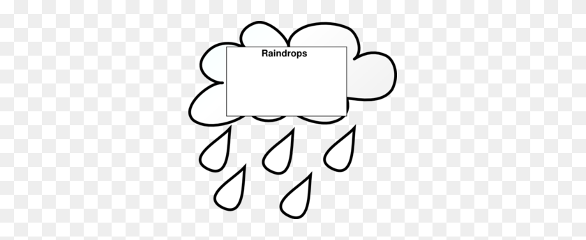 299x285 Raindrops Clip Art - Raindrop Clipart Black And White