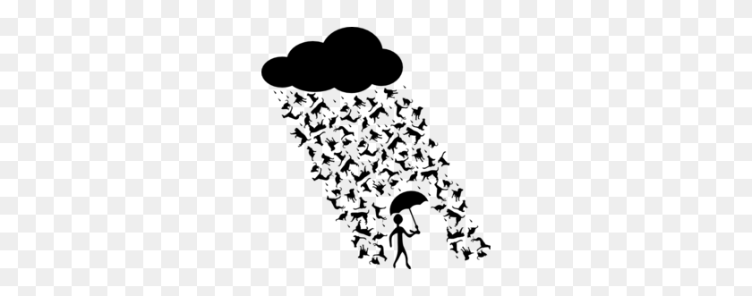 256x271 Raining Cats And Dogs Clipart - Raining Cats And Dogs Clipart