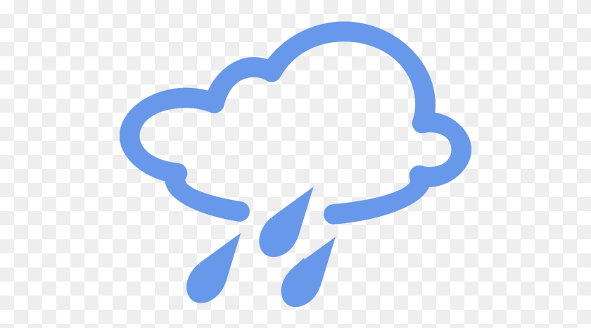 500x406 Дождливые Облака Контур Векторное Изображение - Дождливые Облака Клипарт