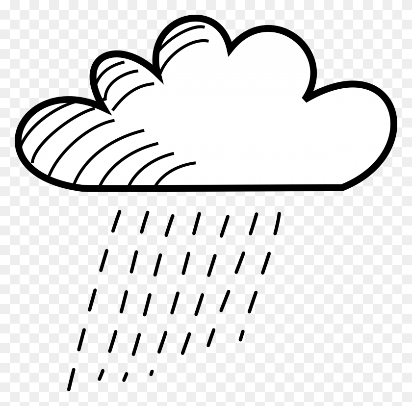 2400x2365 Rainy Stick Figure Cloud Icons Png - PNG Rain