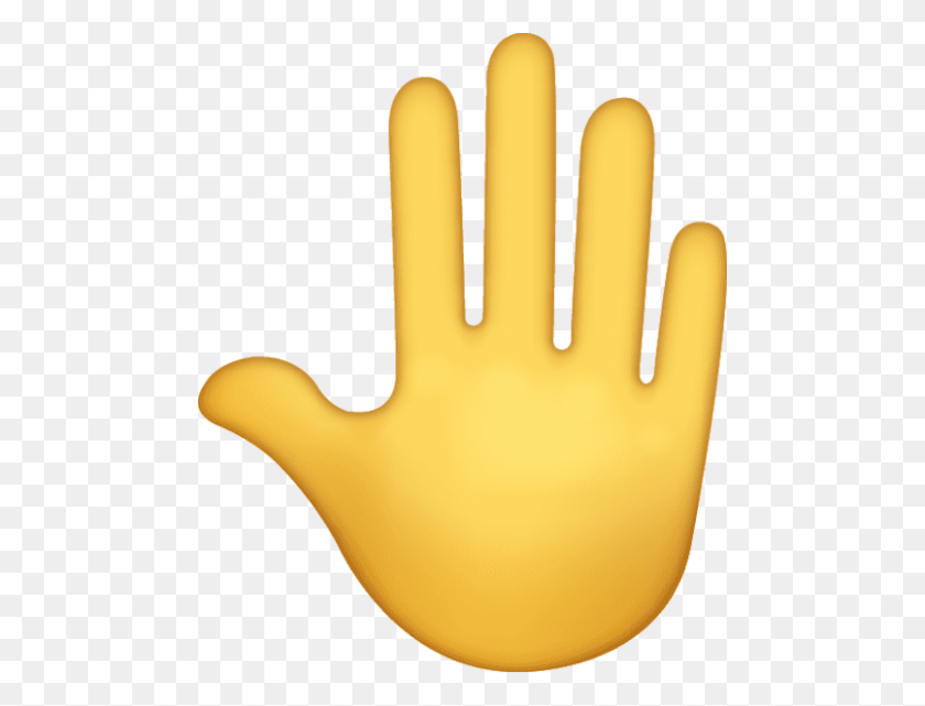 480x581 Raised Back Of Hand Emoji Icon Png - Raised Hands PNG