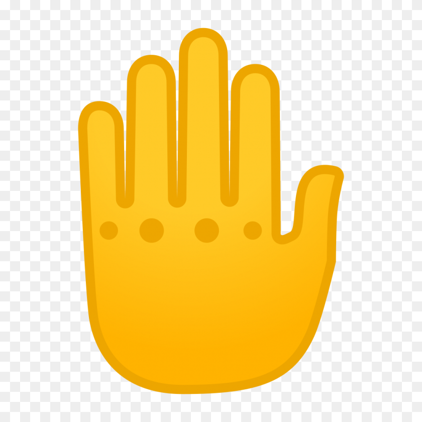 1024x1024 Raised Back Of Hand Icon Noto Emoji People Bodyparts Iconset - Back Of Hand PNG