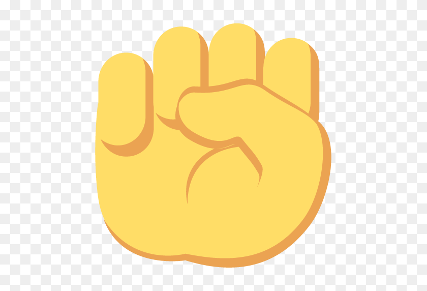 512x512 Поднятый Кулак Emoji Смайлик Вектор Значок Бесплатно Скачать Вектор - Поднятый Кулак Клипарт