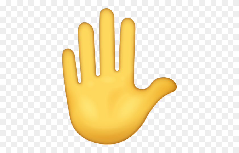 404x480 Emoji С Поднятой Рукой - Boi Emoji Png