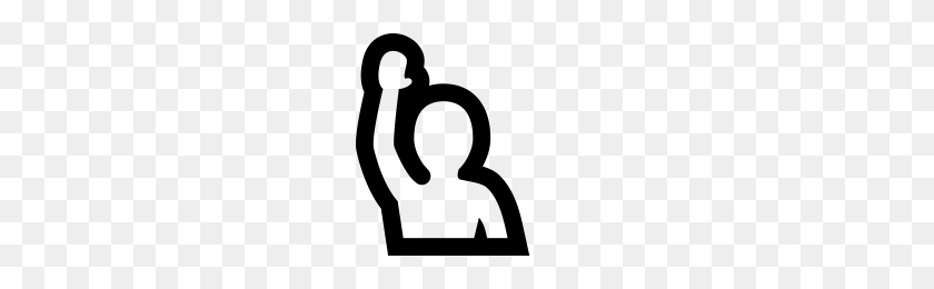 200x200 Raised Hand Icons Noun Project - Raised Hands PNG