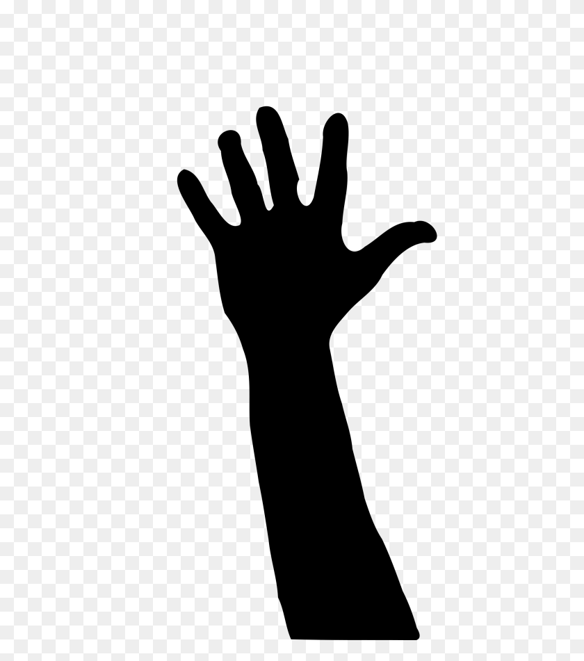 2100x2400 Raised Hand Silhouette Clip Art Download - Person Clipart Silhouette