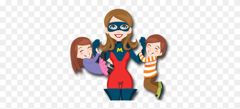 355x323 Raising My Little Superheroes I'm Not A Super Mum, My Children - Tirade Clipart