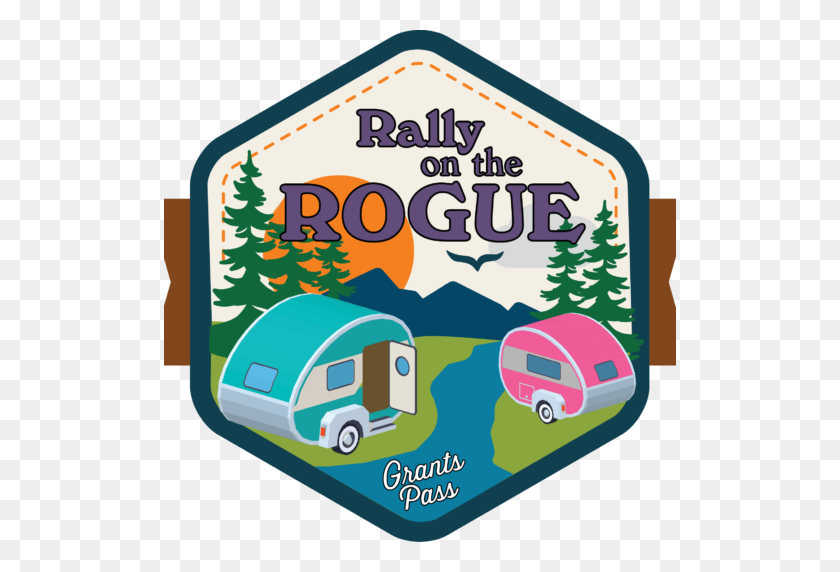 512x512 Rally On The Rogue Camp Con Estilo En The Rogue - Clipart Vintage Camper Gratis