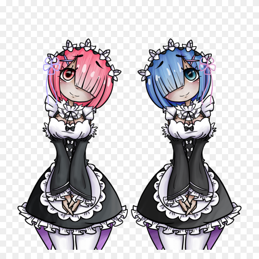 894x894 Ram And Rem - Rem PNG