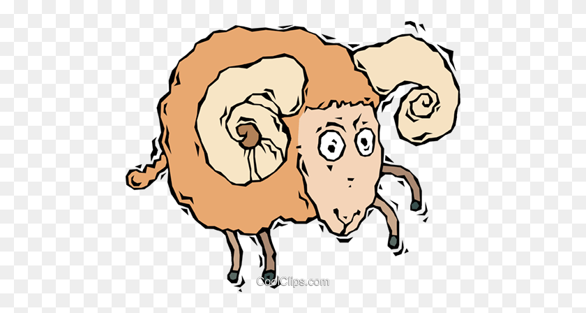 480x388 Ram, Sheep Royalty Free Vector Clip Art Illustration - Ram Clipart