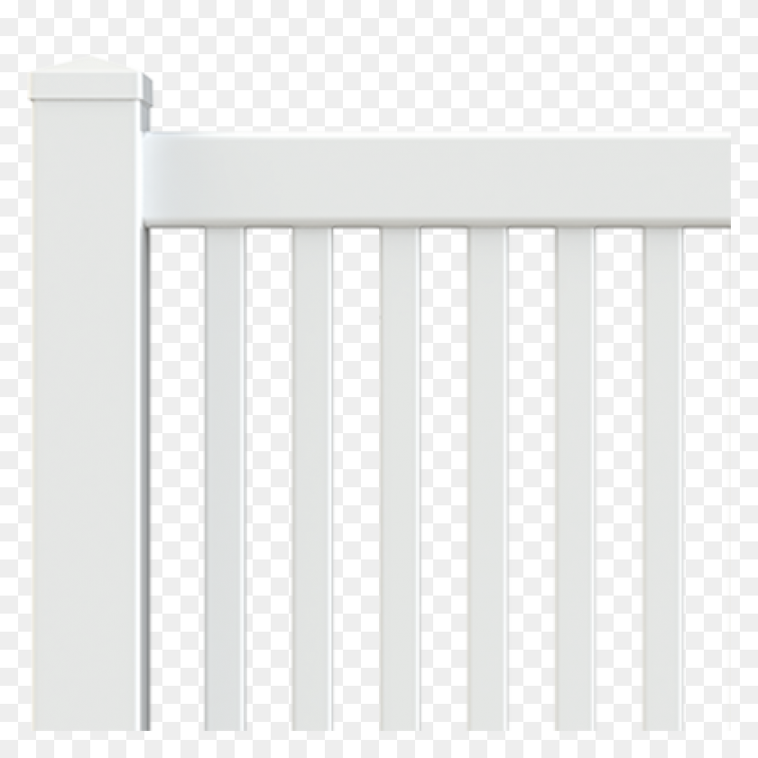 1024x1024 Ramada Vinyl Yard Fence - White Fence PNG