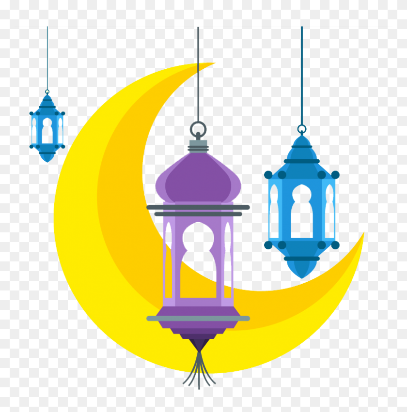 792x804 Ramadan Lamps Png Images Vector, Clipart - Lamp PNG