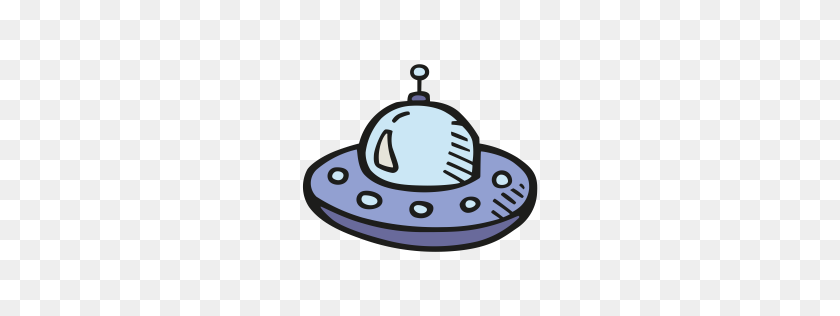 256x256 Random Icons - Alien Spaceship PNG
