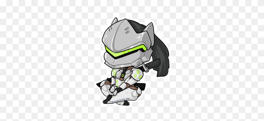287x326 Rare Footage Of Genji Pushing A Payload - Overwatch Genji PNG